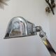 Pair of Art Deco lamps in chrome brass and Carrara marble 30s 40s