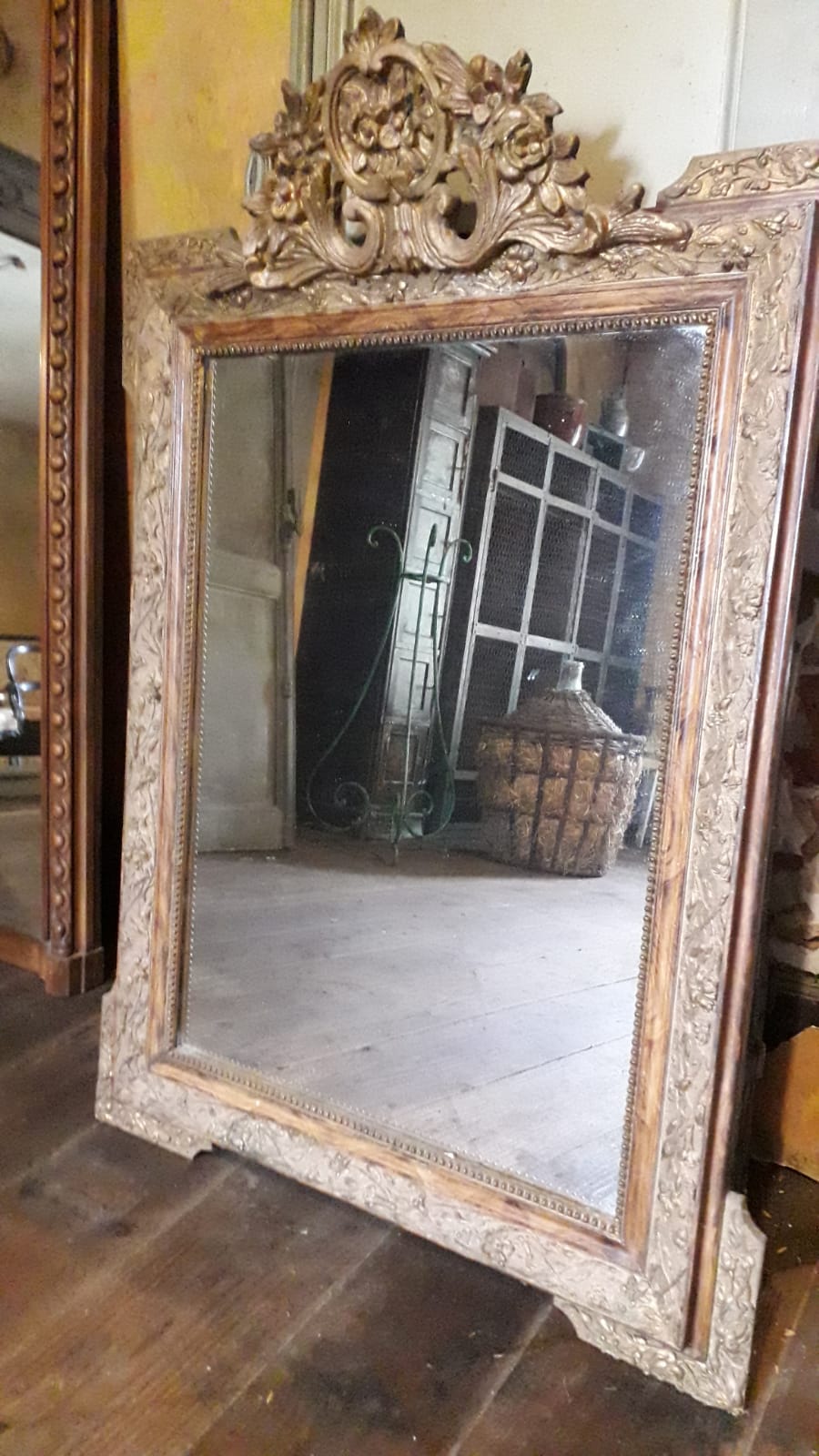 Louis XV style gilded mirror 78x111cm