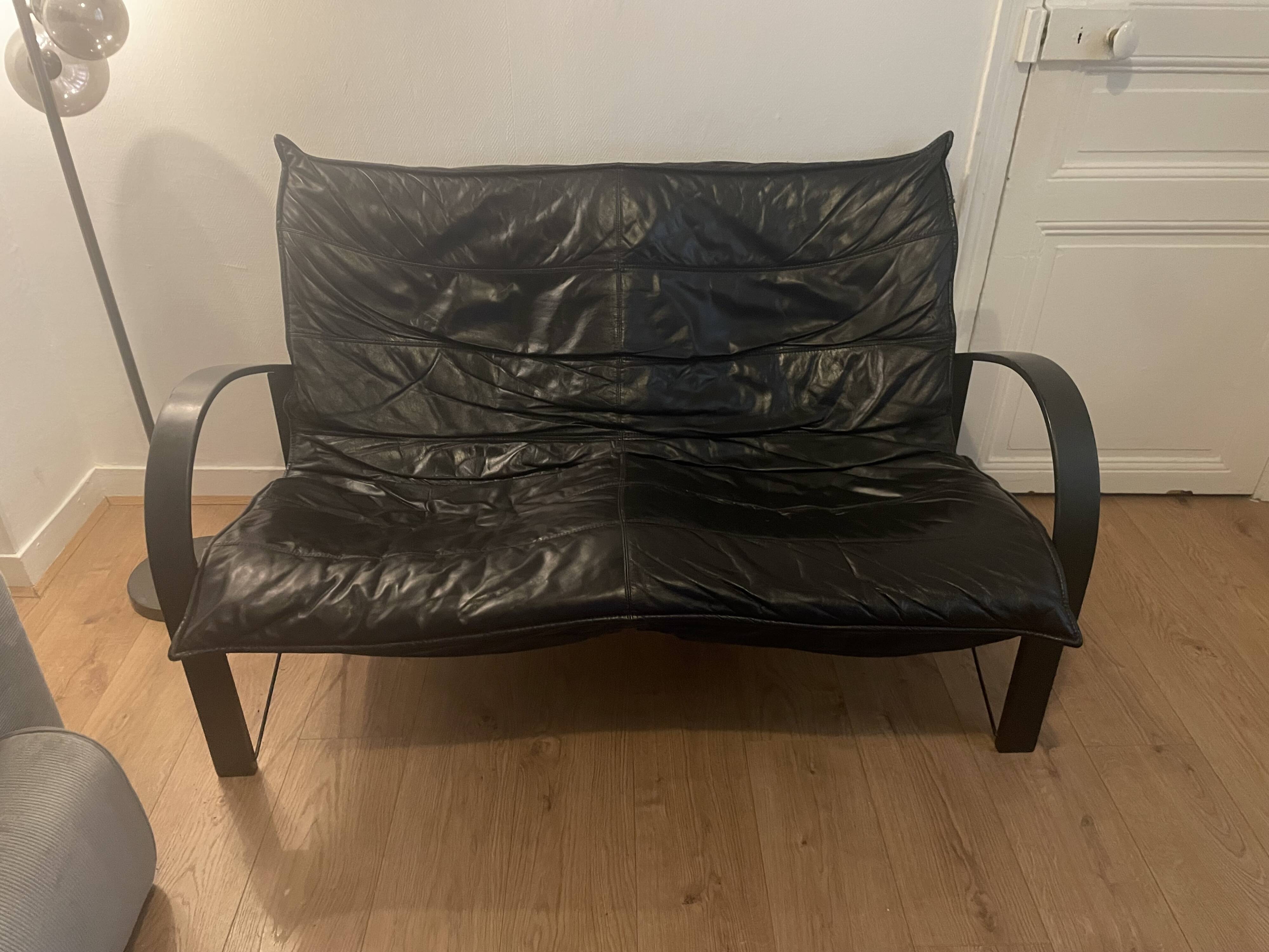 Vintage sofa bench by Tord Björklund 1980s
