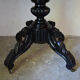 Table violon Napoléon III en bois noirci et marbre blanc, XIXe siècle