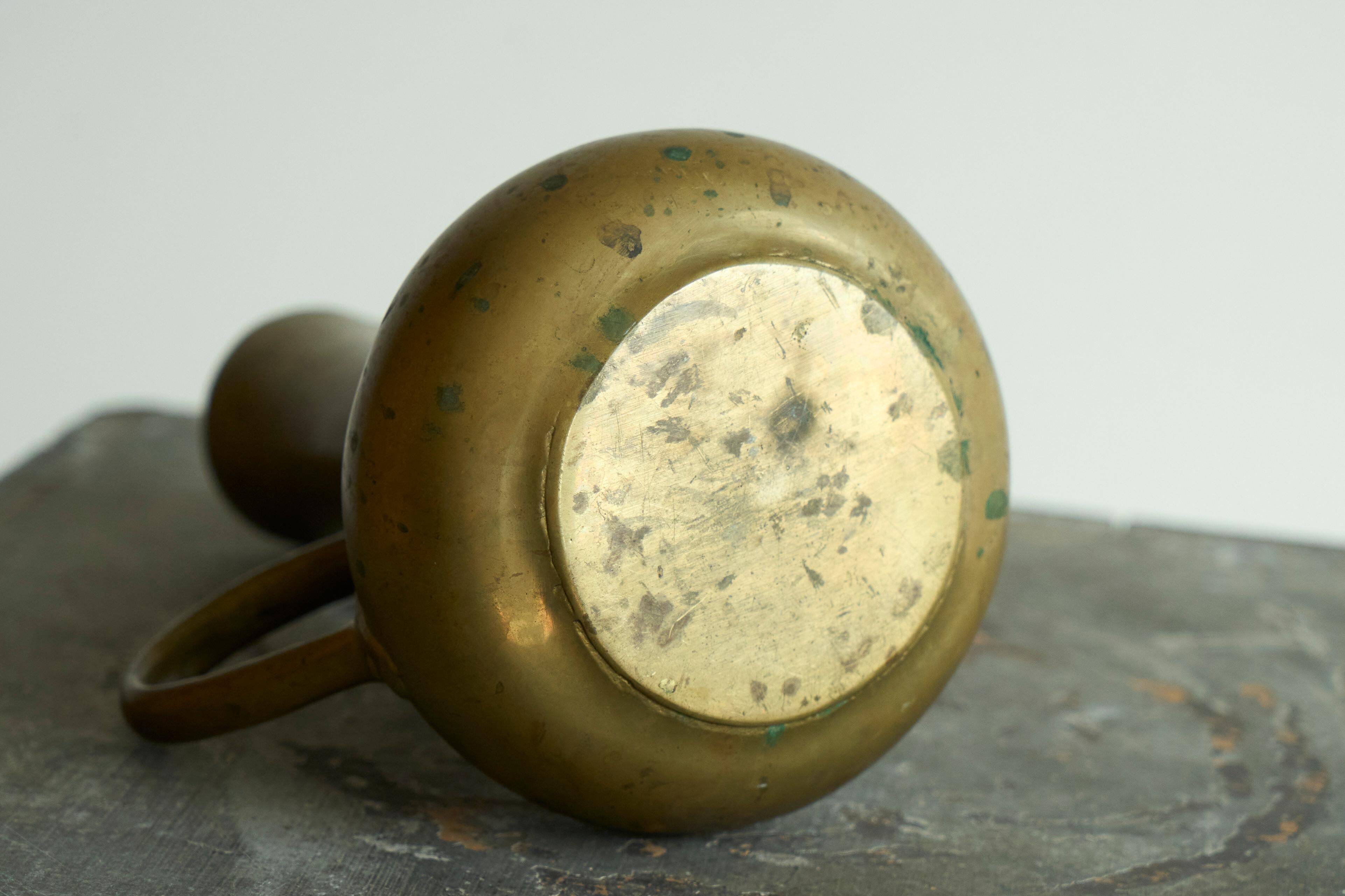 Antique brass fountain from the 19th century.