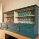 Art deco shelf duck green