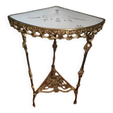Bronze corner console