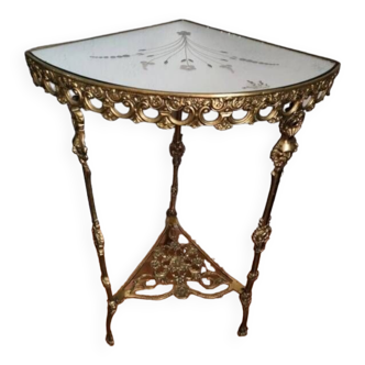 Bronze corner console