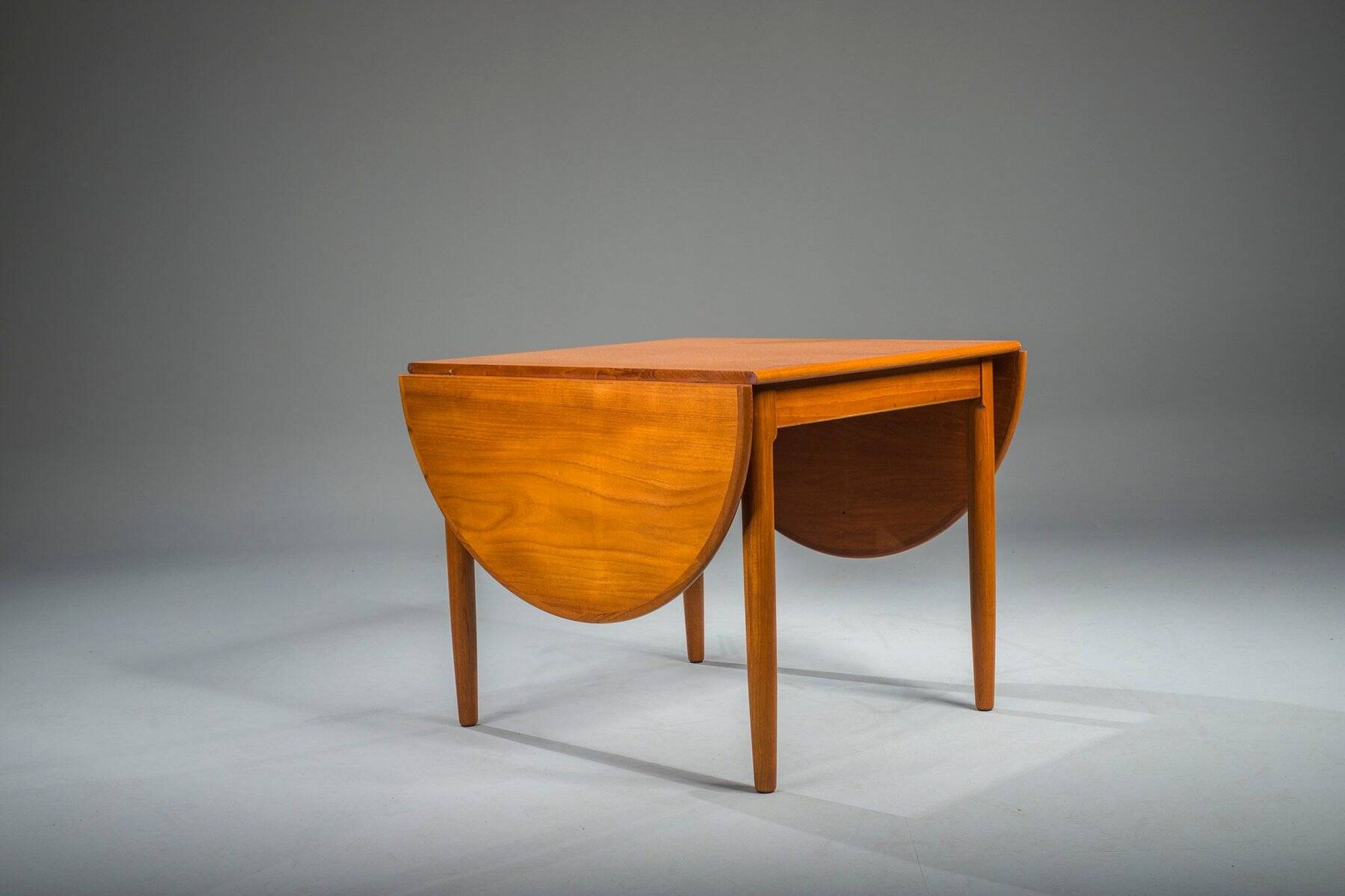 Table pliante danoise en teck moderne du milieu du siècle, années 1960
