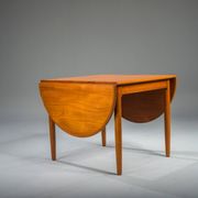 Table pliante danoise en teck moderne du milieu du siècle, années 1960
