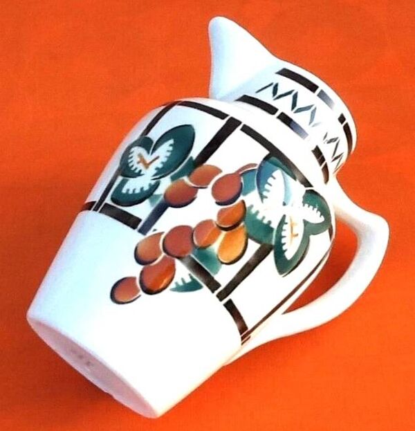 Théière, tisanière Art Déco avec infuseur en métal, années 1930