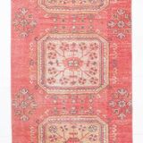 3x11 Vintage Pastel Pink Vintage Runner Rug, 84x335Cm