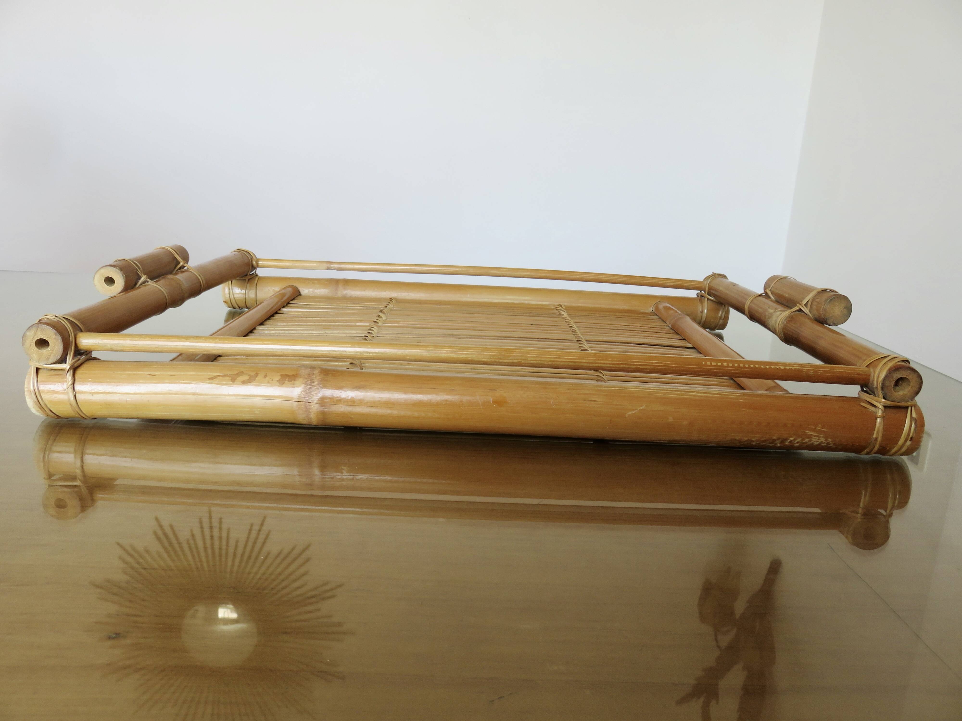 Bamboo tray 60s 70s