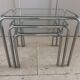 chrome nesting tables from the 1970s