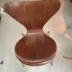 Set of two Franz Hensen series 7 (3107) Arne Jacobsen vintage chairs.