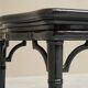 Coffee table in artificial bamboo, black lacquered wood and glass, 1960s.