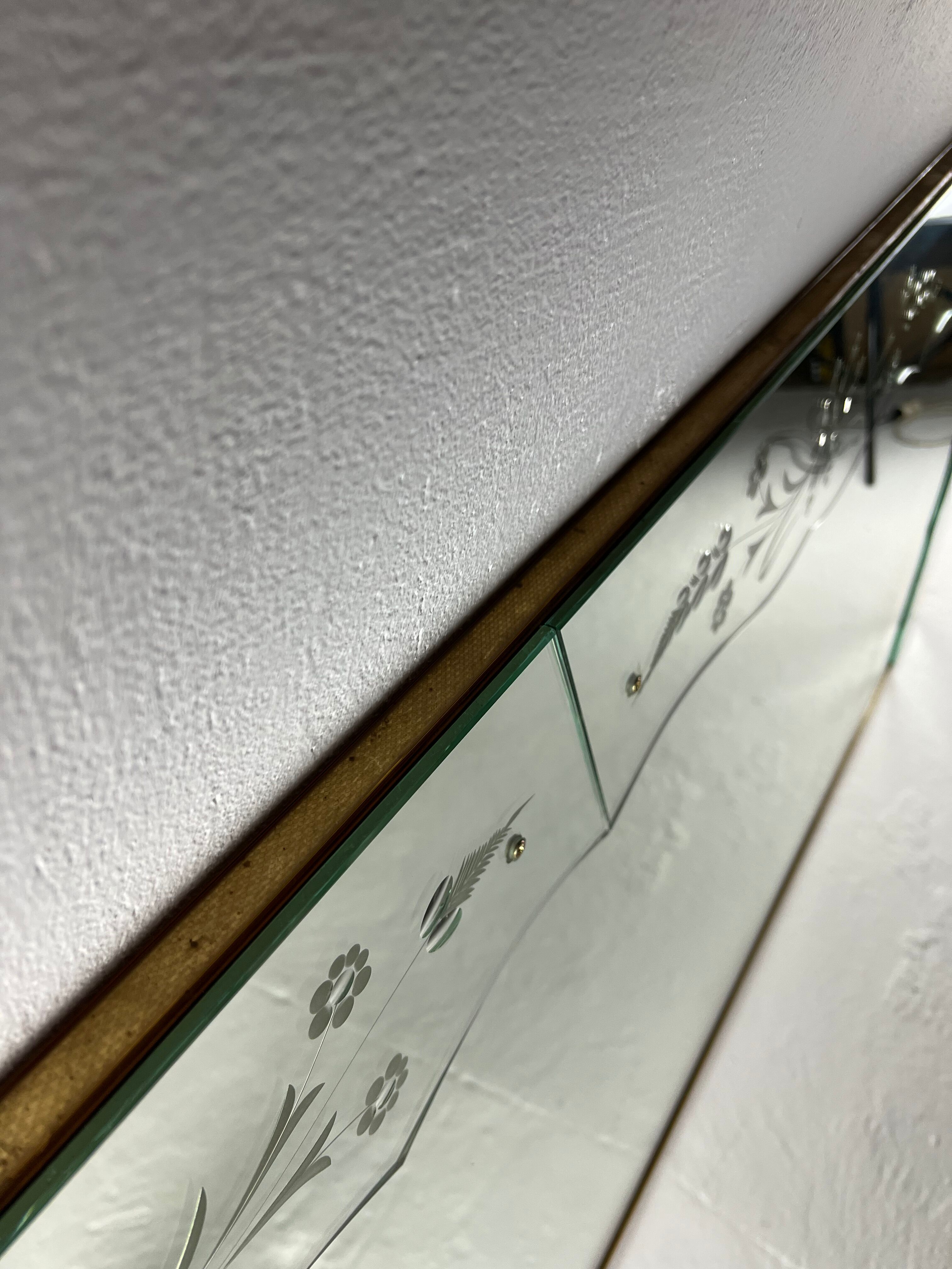 Venetian mirror 60s, 200 x 91 cm