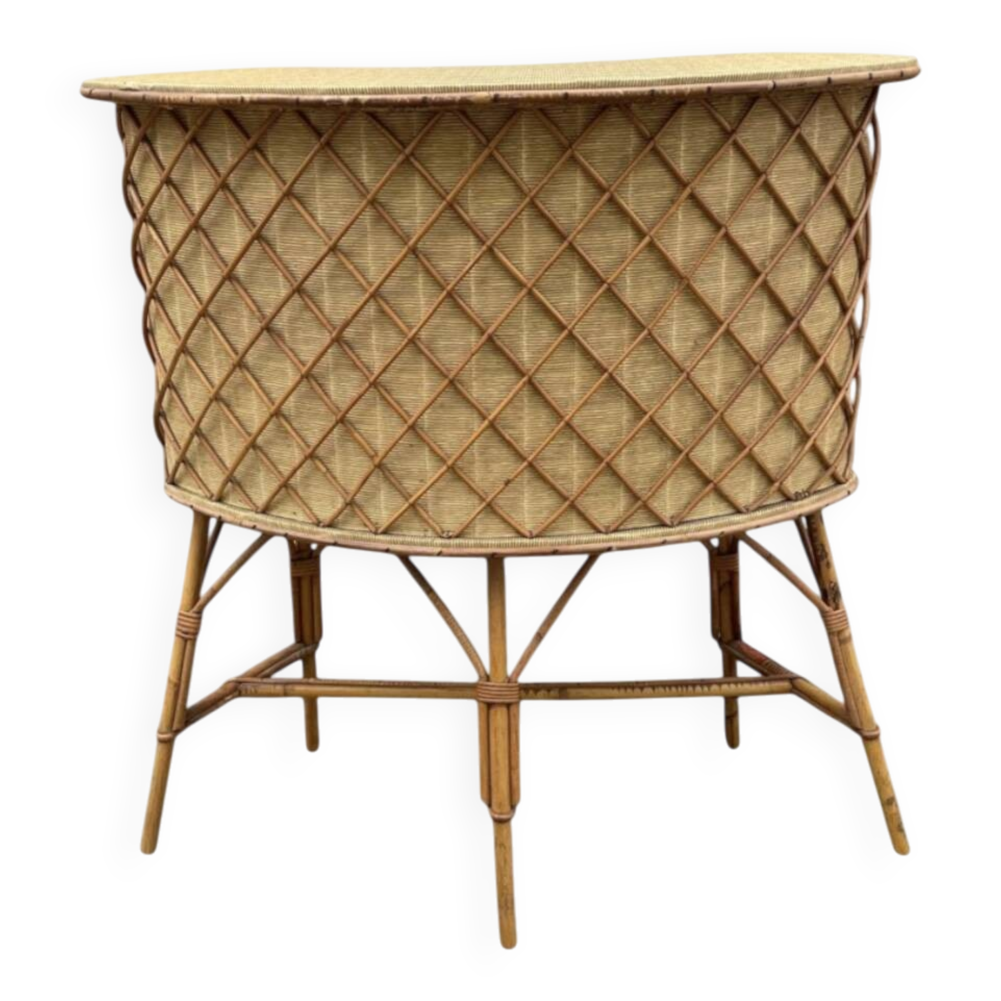 Bamboo tiki bar and bamboo rattan