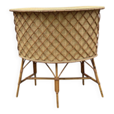 Bamboo tiki bar and bamboo rattan