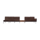 Ensemble de canapé vintage avec table en bois de rose