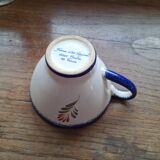 Regional Art earthenware coffee cup
