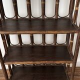 Vintage rattan shelf