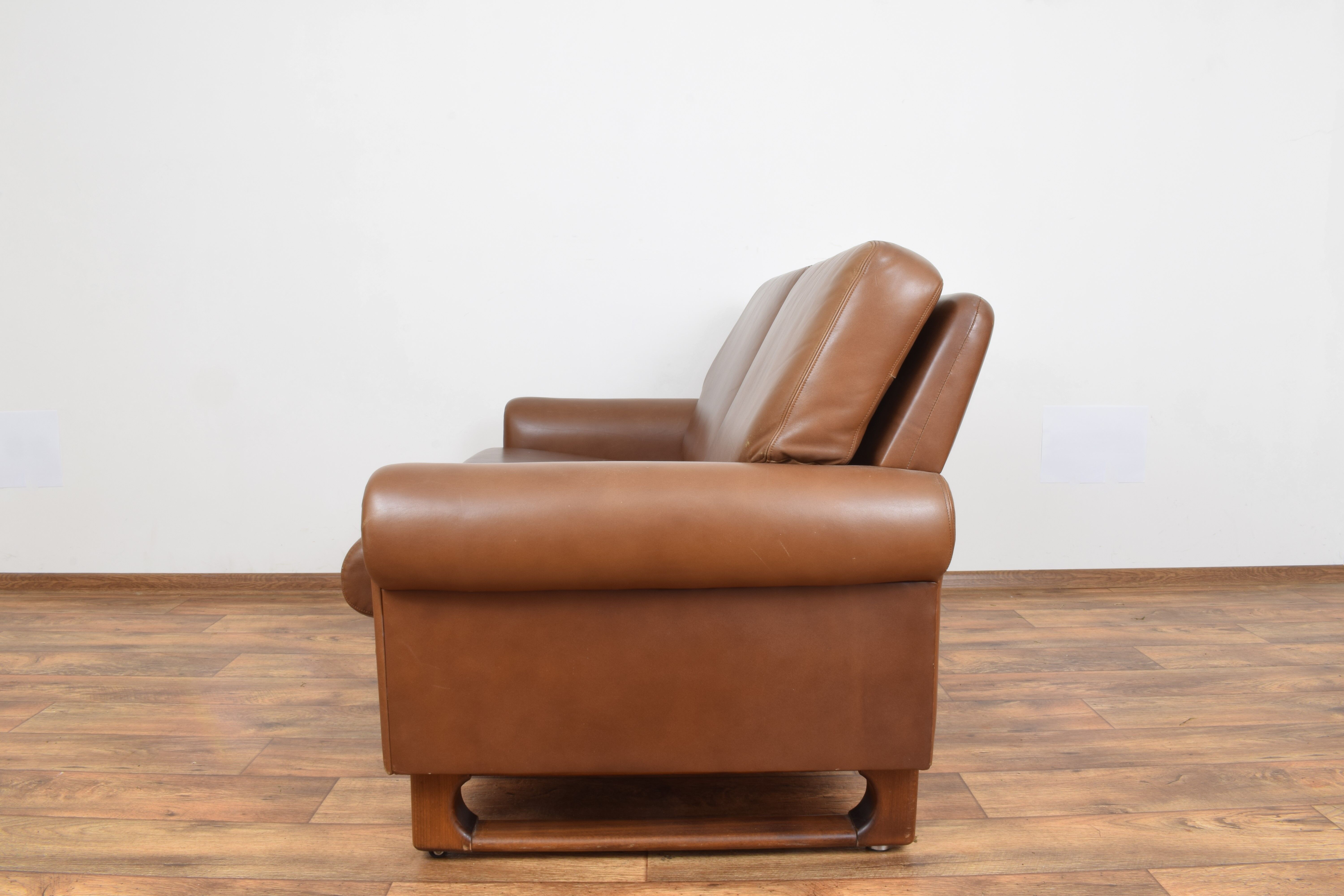 Mid-Century Danish Leather Sofa, 1960s