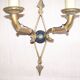 French antique bronze double Empire wall sconce with arrow and swan detail 4317.