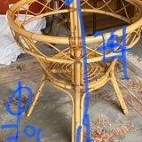 Rattan table base
