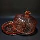 Small Art Deco Cake Dome in Rosaline (Depression Glass) 1930