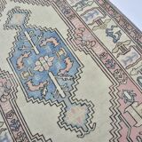 Handmade wool Oushak rug sku 3551