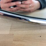 Oval mirror 51 x 81 cm chrome 1970