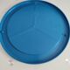 Vintage orange round mirror Syla 1970s