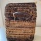 Panier asiatique en rotin avec couvercle 23×18 cm