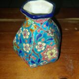 Vase en émaux Longwy décoré à la main