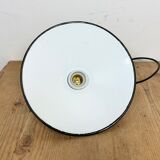 Industrial petrol enamel pendant light, 1970s