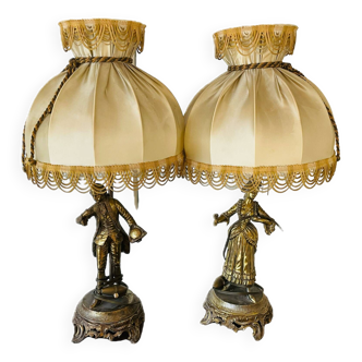 Lampes dorées Napoléon III