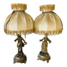 Lampes dorées Napoléon III