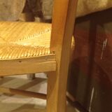 Pair of antique mulched bistro chairs