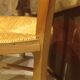Paire de chaise bistrot paillées anciennes