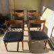 Set of 6 chairs Brand Gplan Danish design Kofod Larsen