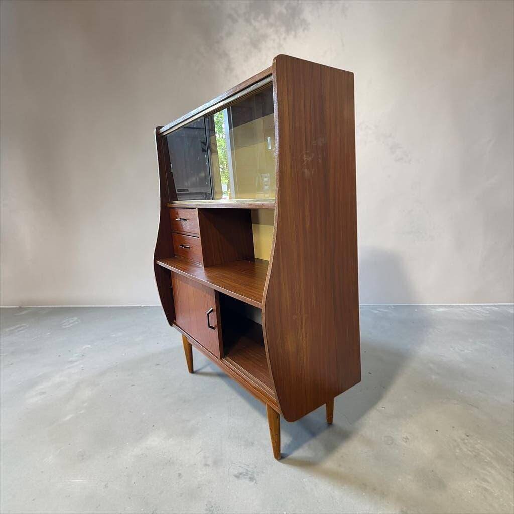 Vintage wooden display cabinet/bar unit/wall unit