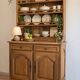 Buffet two bodies Old Furniture in solid oak, Italian rustic style