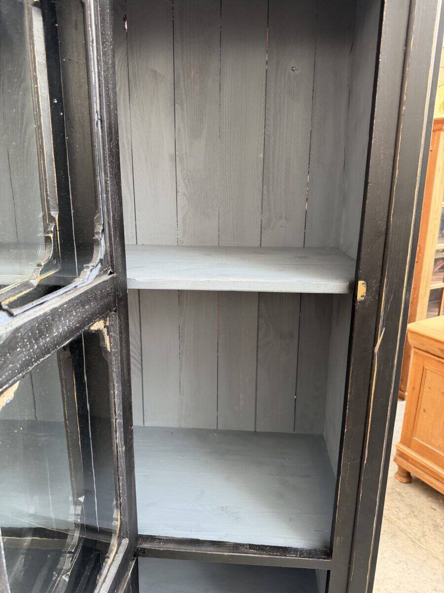 Patinated museum display case