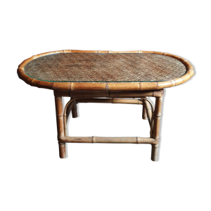 Table basse en bambou de madagascar