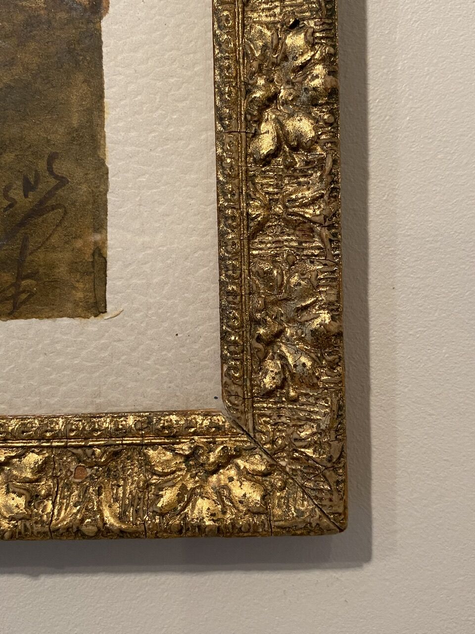 Old painting, Mexican landscape, signed XX century