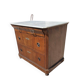 Commode with a white marble top