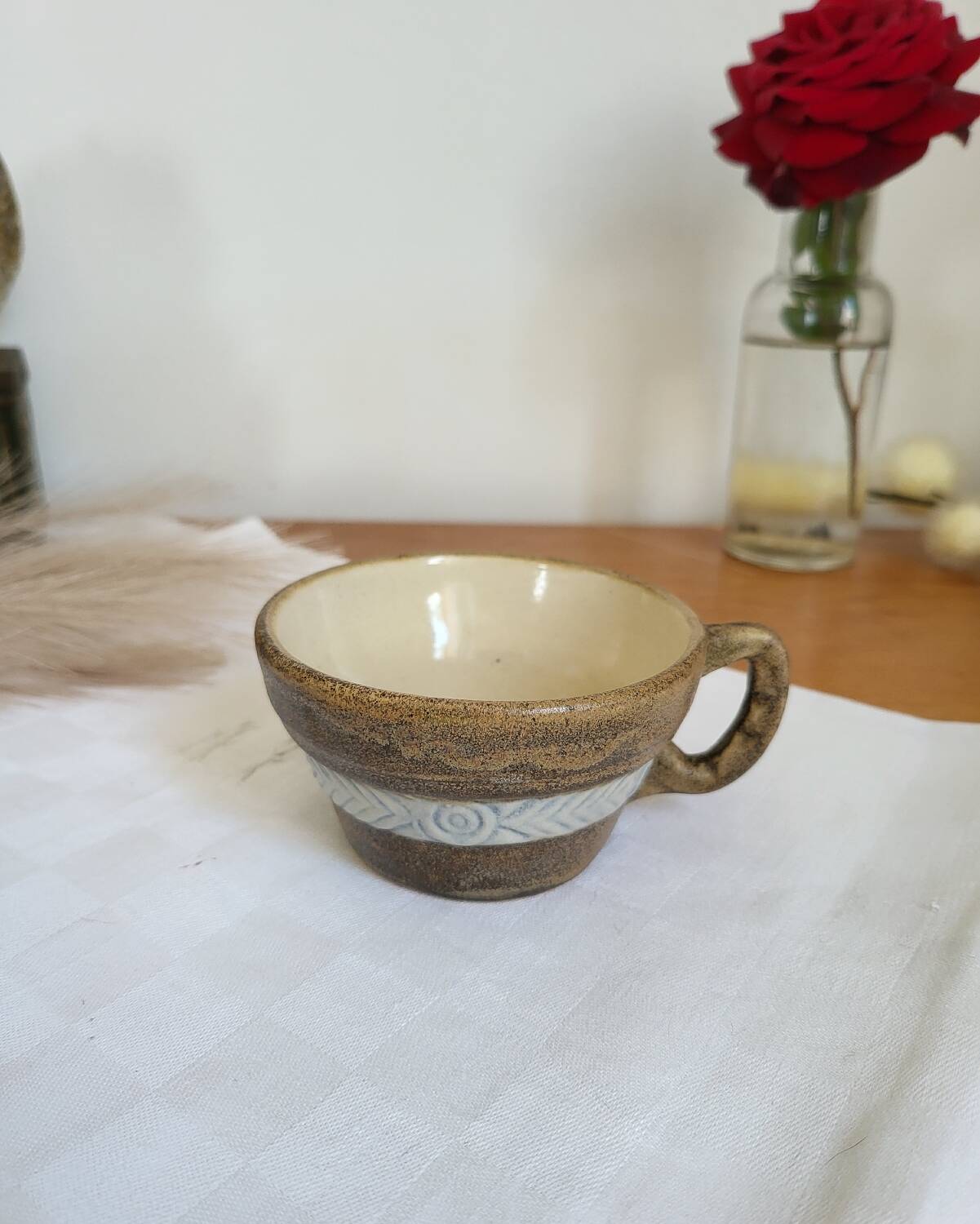 HB Quimper stoneware mug