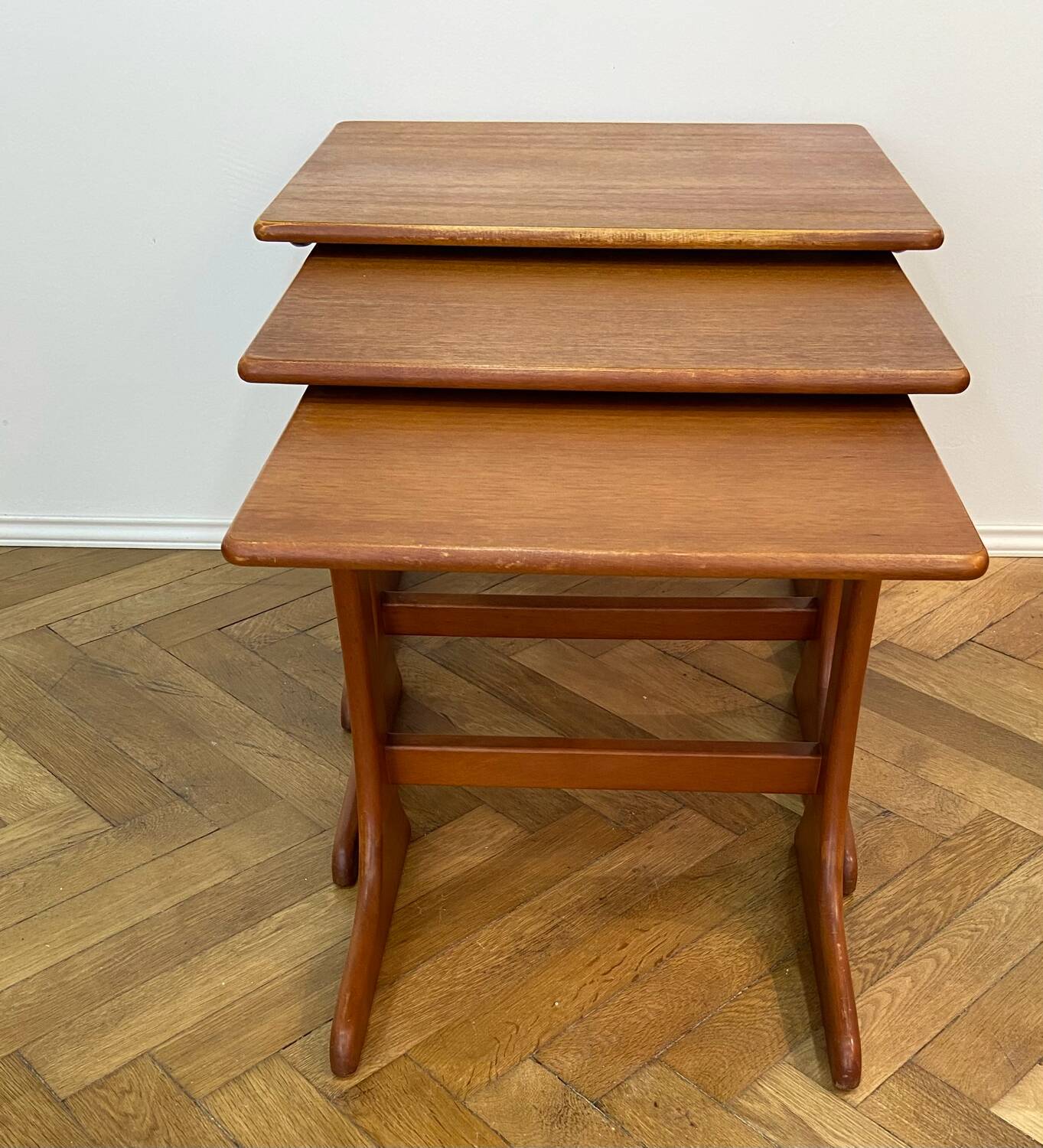 Scandinavian teak nesting tables