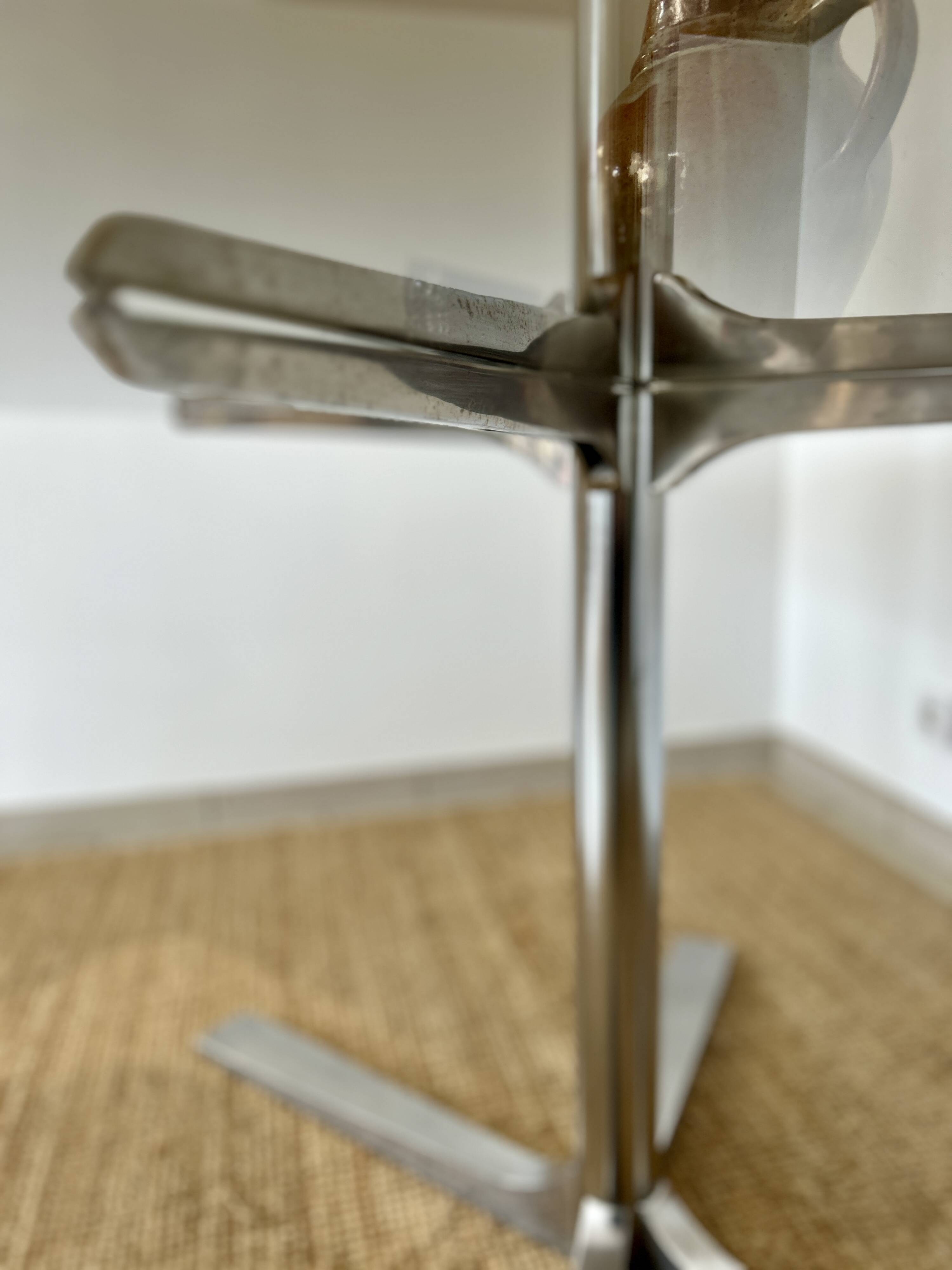 Glass dining table, 1970s