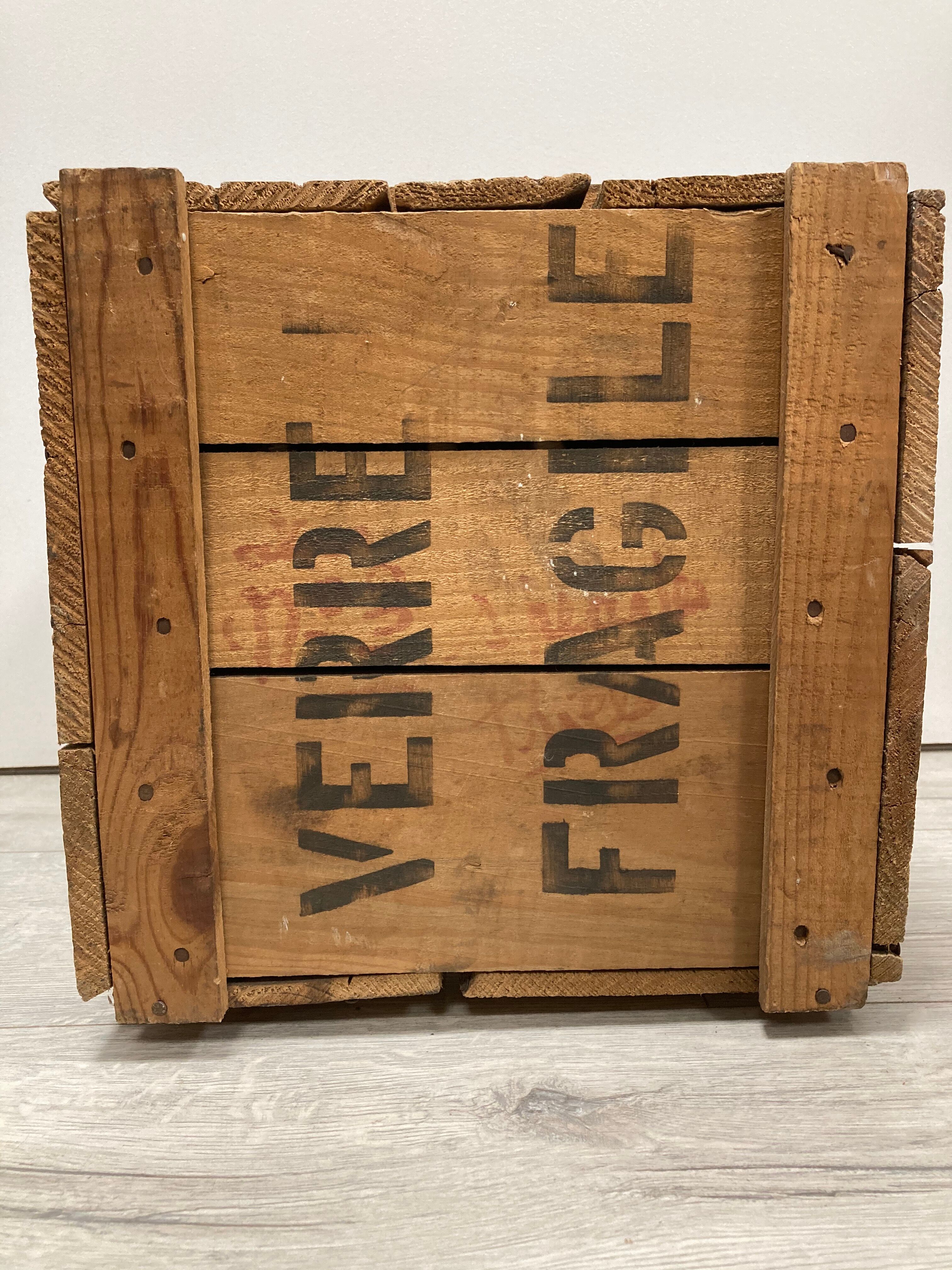Vintage wooden suitcase