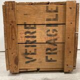 Vintage wooden suitcase