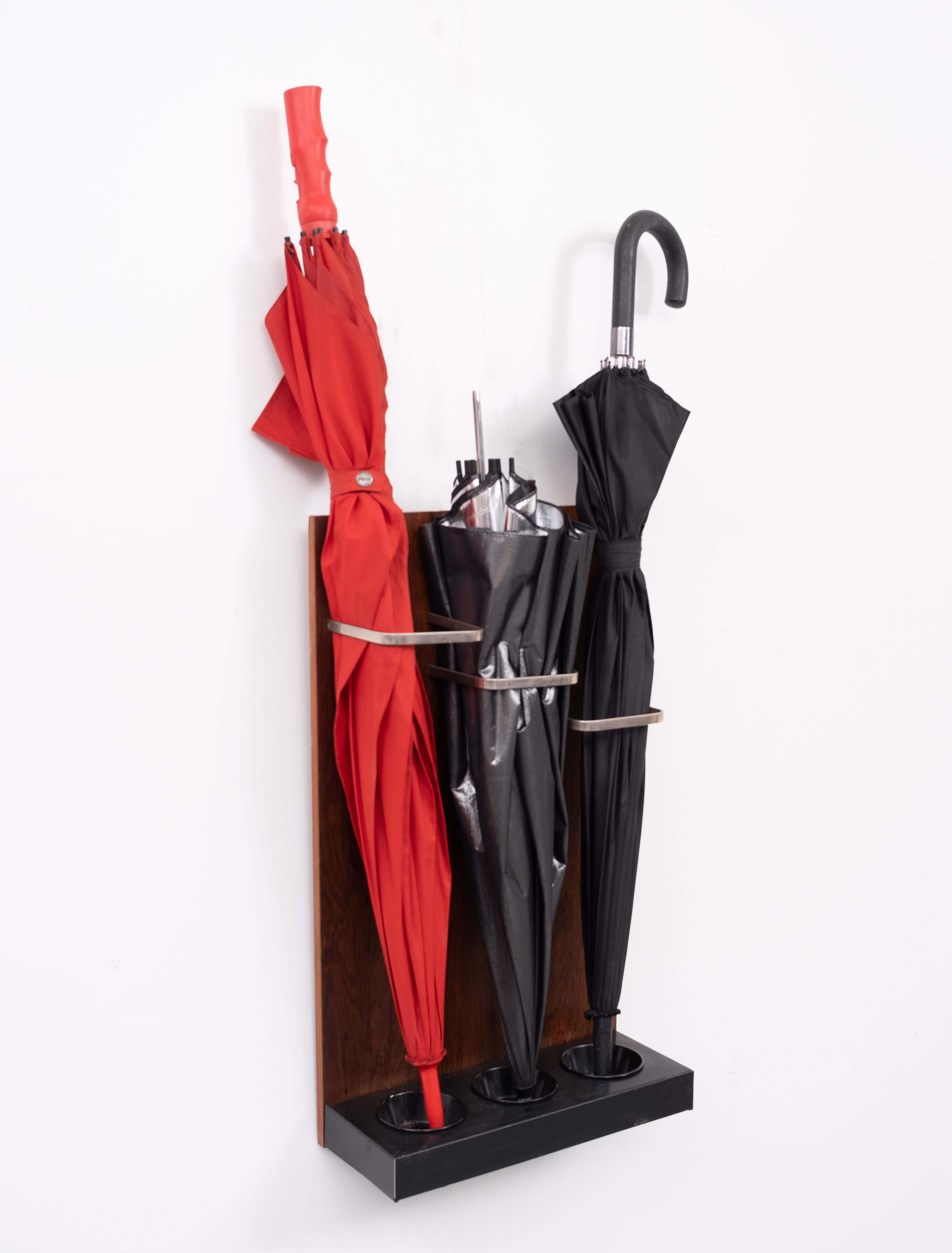 Mahogany Hanging Umbrella Stand, 1960s