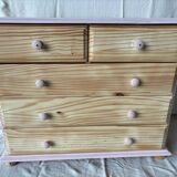 Revamped pine chest of drawers